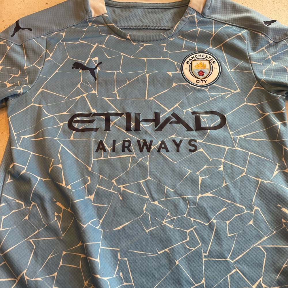 2020-2021 Puma Kids Manchester City Blue Shirt